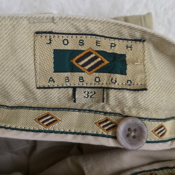 VTG Joseph Abboud Men's Khaki Pants Sz32 - Picture 5 of 6